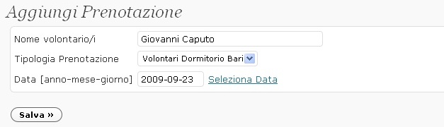 Prenotazione