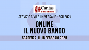 SCU 2024 - Servizio Civile Caritas Diocesana Bari Bitonto